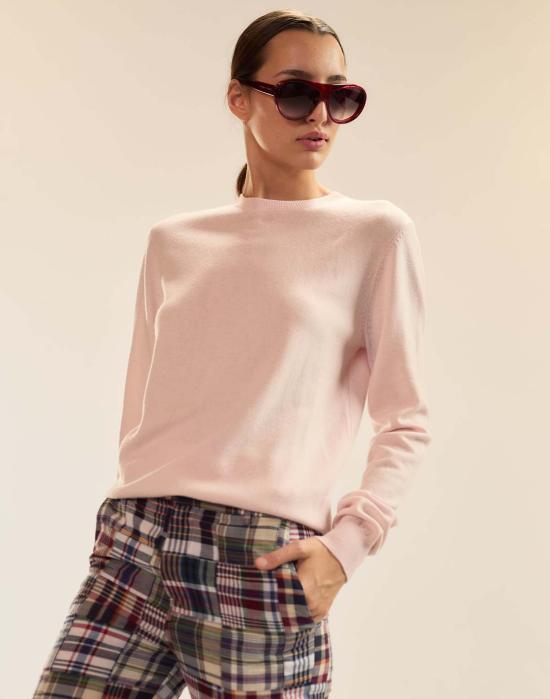  신시아 로리 스웨터 신시아 로울리 엘리아 울 캐시미어  라이트 핑크 - CYNTHIA ROWLEY