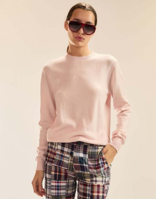  신시아 로리 스웨터 신시아 로울리 엘리아 울 캐시미어  라이트 핑크 - CYNTHIA ROWLEY
