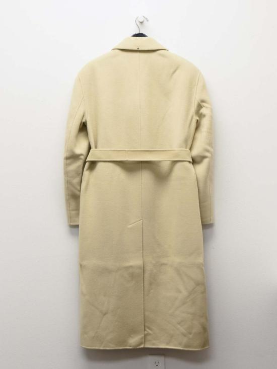  스포트막스 코트 스포트맥스 트레사 벨티드 울 롱  크림 - SPORTMAX