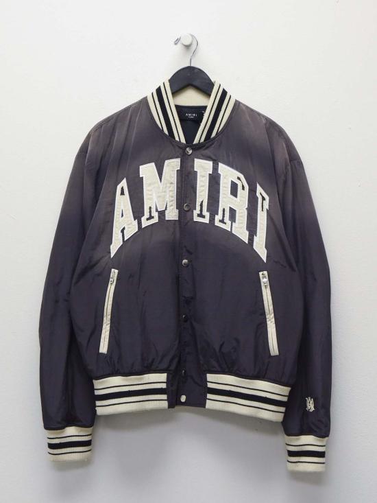  아미리 봄버 자켓 선 페이디드 봄버 재킷 블랙
