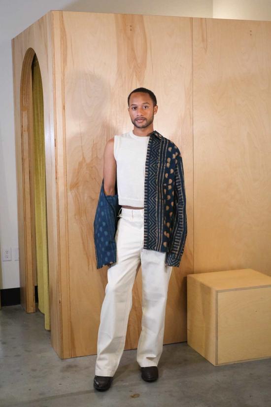  Gravel & Gold 스트레이트 팬츠 그래블 & 골드 플레이서 팬츠 내추럴