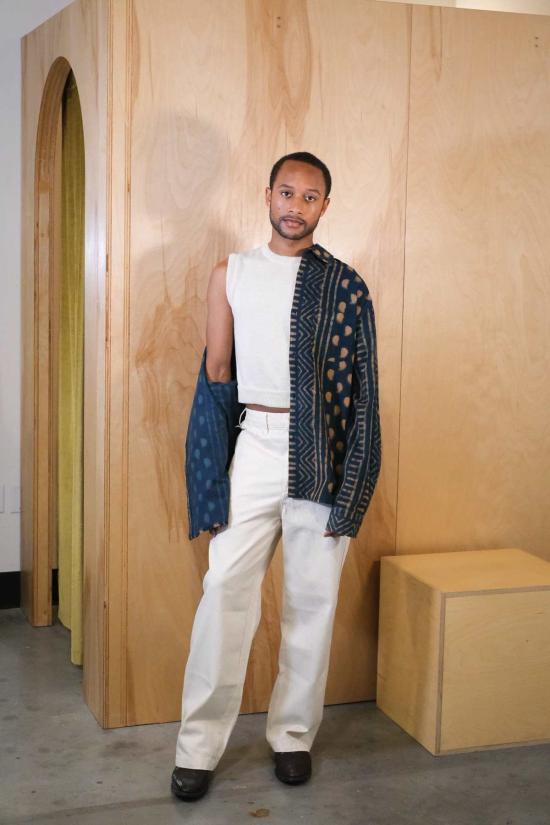  Gravel & Gold 스트레이트 팬츠 그래블 & 골드 플레이서 팬츠 내추럴 - OTHER BRANDS