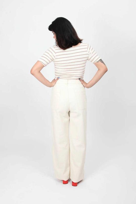  Gravel & Gold 스트레이트 팬츠 그래블 & 골드 플레이서 팬츠 내추럴 - OTHER BRANDS