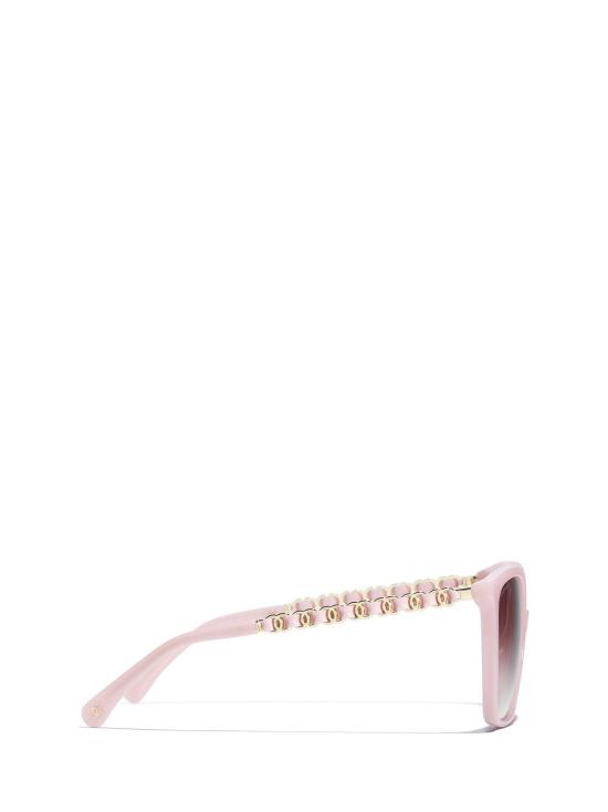 26FW 샤넬 선글라스 CH5546Q 17338H LIGHT PINK - CHANEL