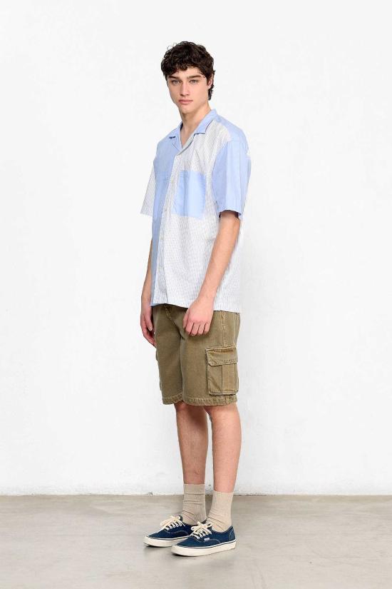  에드몬드 스튜디오 반팔 셔츠 해피 아워  라이트 블루 - EDMMOND STUDIOS