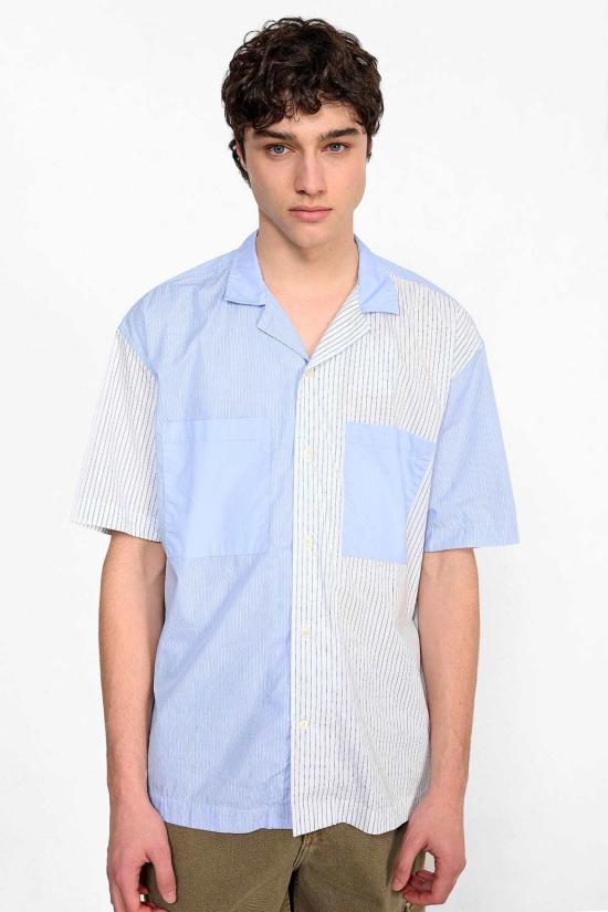  에드몬드 스튜디오 반팔 셔츠 해피 아워  라이트 블루 - EDMMOND STUDIOS