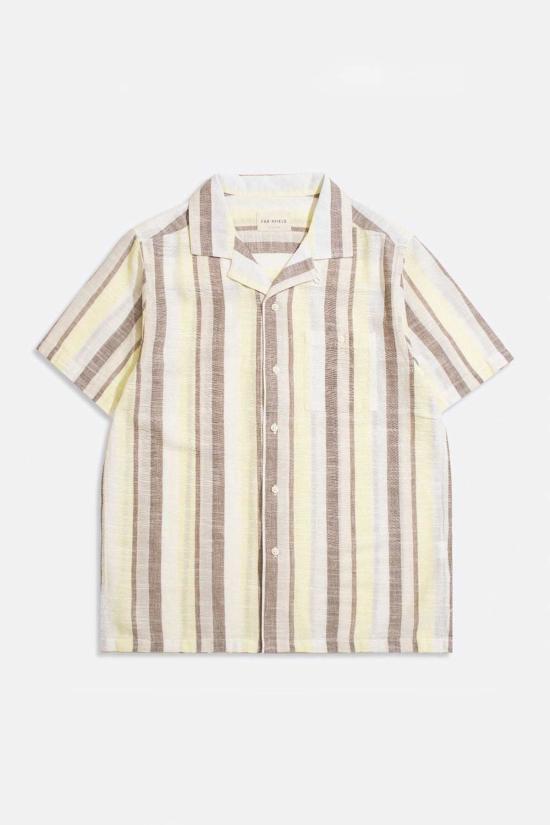  Far Afield 반팔 셔츠 Selleck  브라운/옐로우 - OTHER BRANDS