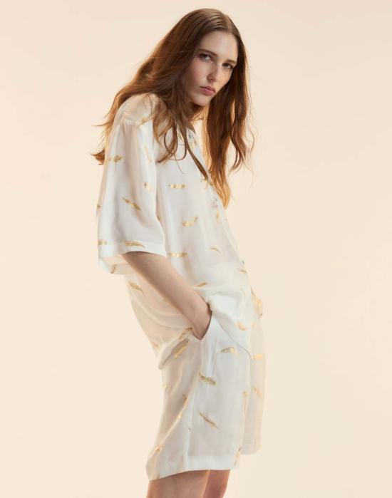  신시아 로리 숏팬츠 신시아 로울리 라이트 애즈 어 페더 반바지 화이트