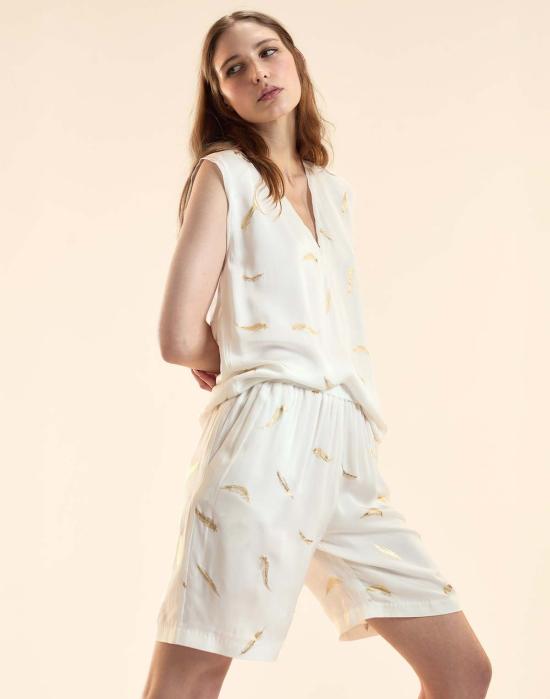  신시아 로리 블라우스 신시아 로울리 라이트 애즈 어 페더 탑 화이트 - CYNTHIA ROWLEY