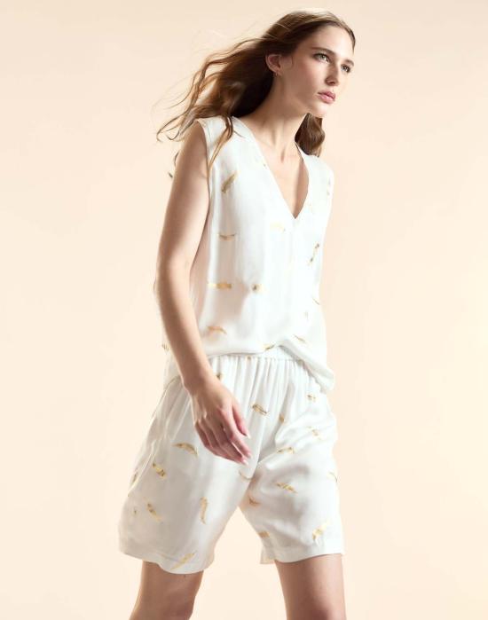  신시아 로리 블라우스 신시아 로울리 라이트 애즈 어 페더 탑 화이트 - CYNTHIA ROWLEY