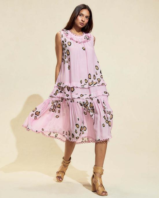 신시아 로리 원피스 신시아 로울리 아말피 민소매 드레스 핑크/골드 - CYNTHIA ROWLEY