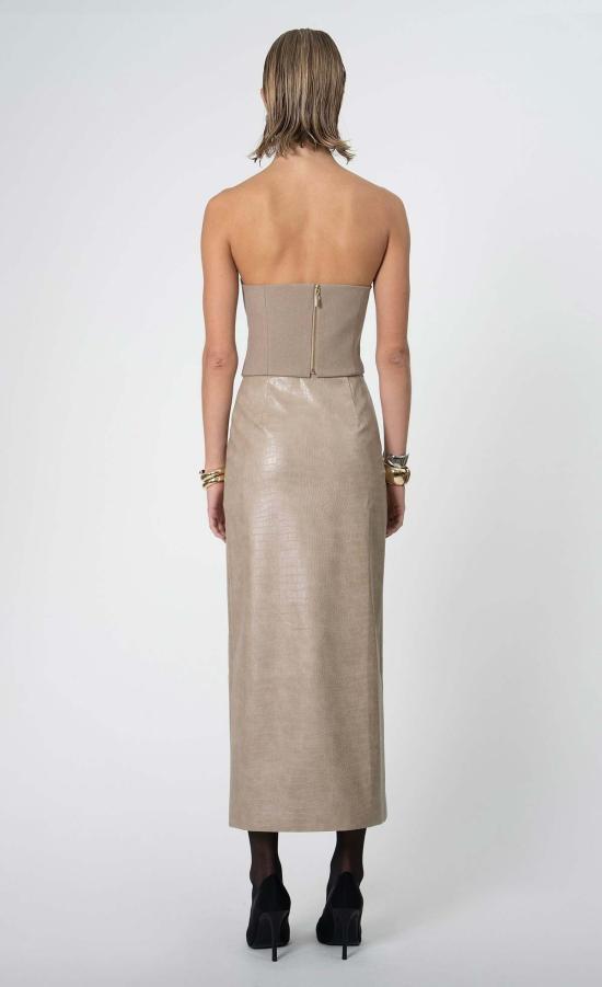  논살란트 레이블 스커트 논샬런트 라벨 라네스  토프 - NONCHALANT LABEL