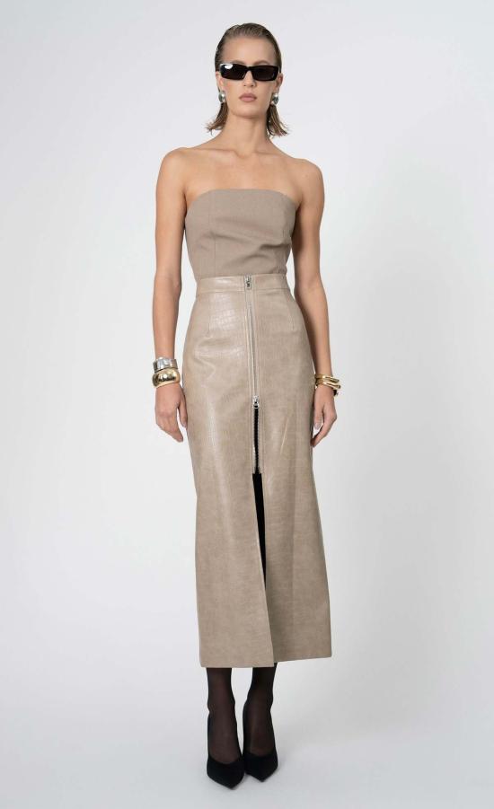  논살란트 레이블 스커트 논샬런트 라벨 라네스  토프