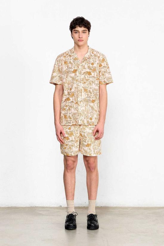  에드몬드 스튜디오 반팔 셔츠 투어리스트  오렌지