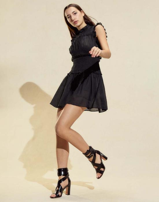  신시아 로리 숏 원피스 신시아 로울리 라미 미니 드레스 블랙 - CYNTHIA ROWLEY