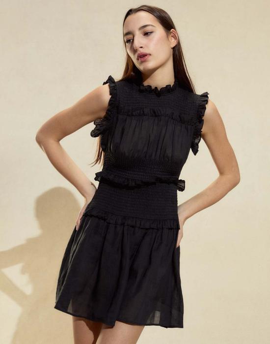  신시아 로리 숏 원피스 신시아 로울리 라미 미니 드레스 블랙 - CYNTHIA ROWLEY