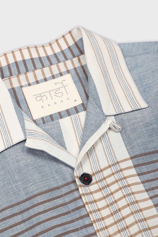  Kardo 반팔 셔츠 Yusuke  샴브레이 체크 무늬 - OTHER BRANDS