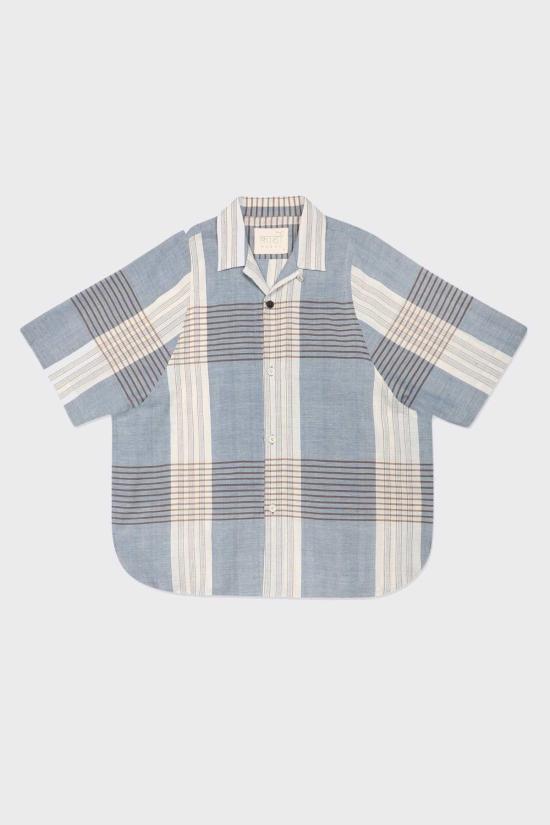  Kardo 반팔 셔츠 Yusuke  샴브레이 체크 무늬 - OTHER BRANDS