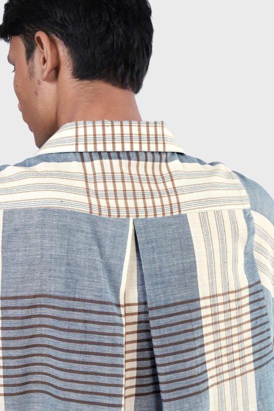  Kardo 반팔 셔츠 Yusuke  샴브레이 체크 무늬 - OTHER BRANDS