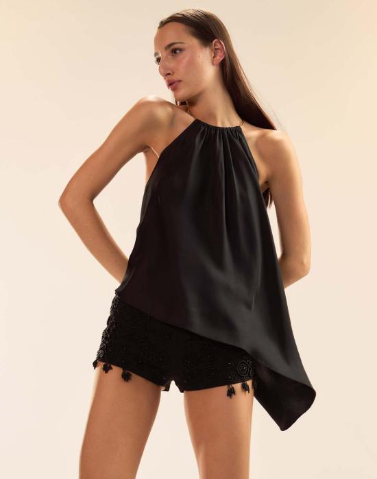  신시아 로리 블라우스 신시아 로울리 탈리타 실크  블랙 - CYNTHIA ROWLEY
