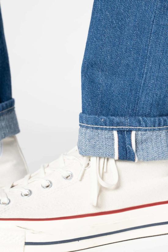  네이키드 & 페이머스 데님 팬츠 누드 & 유명한 이상한 남자 하이 눈 셀비지 진 - NAKED & FAMOUS