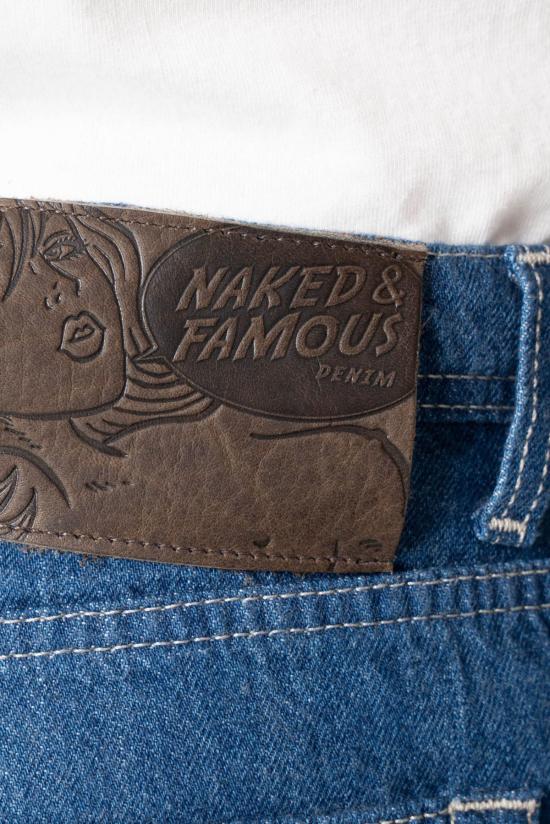  네이키드 & 페이머스 데님 팬츠 누드 & 유명한 이상한 남자 하이 눈 셀비지 진 - NAKED & FAMOUS