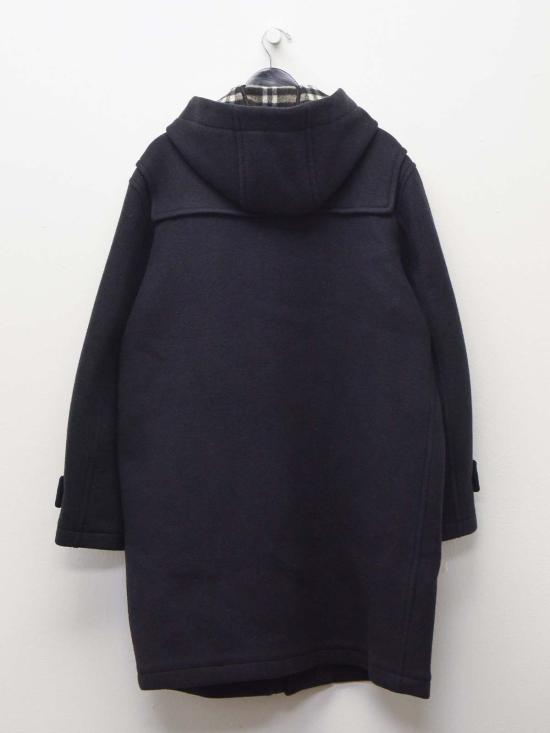  버버리 코트 후드 울 더플  블랙 - BURBERRY