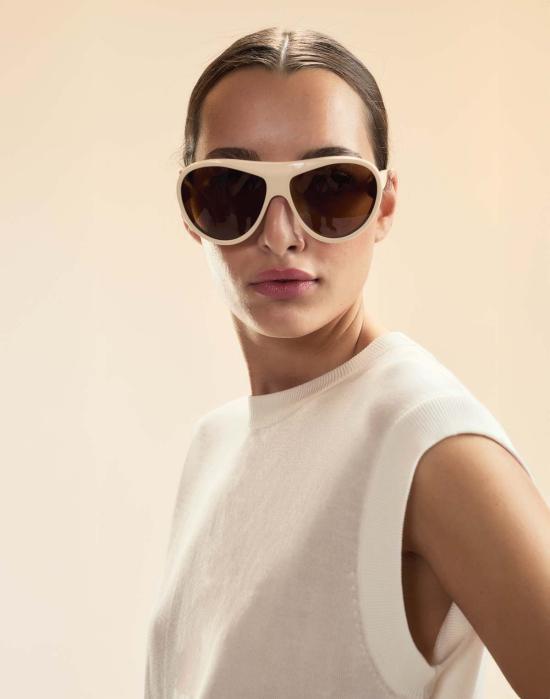  신시아 로리 안경 신시아 로울리 X 일레스테바 선글라스 크림 - CYNTHIA ROWLEY