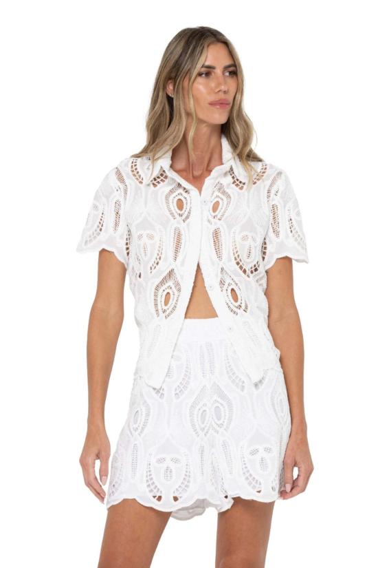  제이비큐 숏팬츠 JBQ 주리 숏 오프 화이트