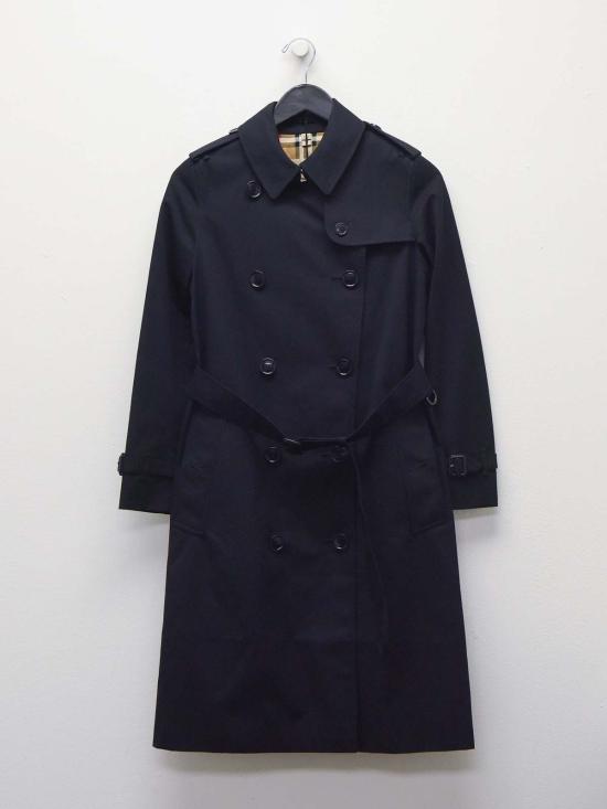  버버리 트렌치 코트 롱 켄싱턴 헤리티지 트렌치코트 블랙