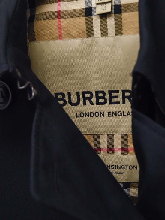  버버리 트렌치 코트 롱 켄싱턴 헤리티지 트렌치코트 블랙 - BURBERRY
