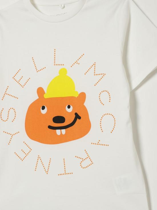 25FW [키즈] 스텔라 맥카트니 티셔츠 TX8R41Z0434 101 Ivory - STELLA MCCARTNEY