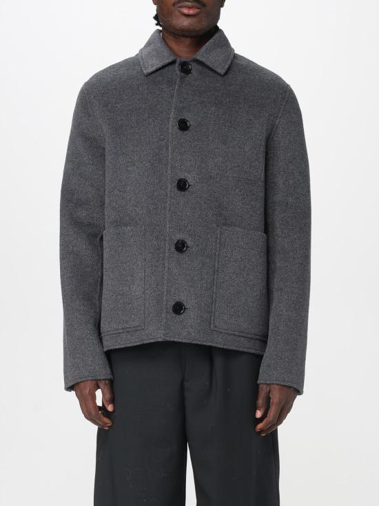 25FW 아미 플란넬 자켓 HJK844WV0022 055 Grey