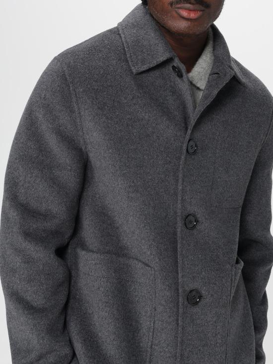 25FW 아미 플란넬 자켓 HJK844WV0022 055 Grey - AMI