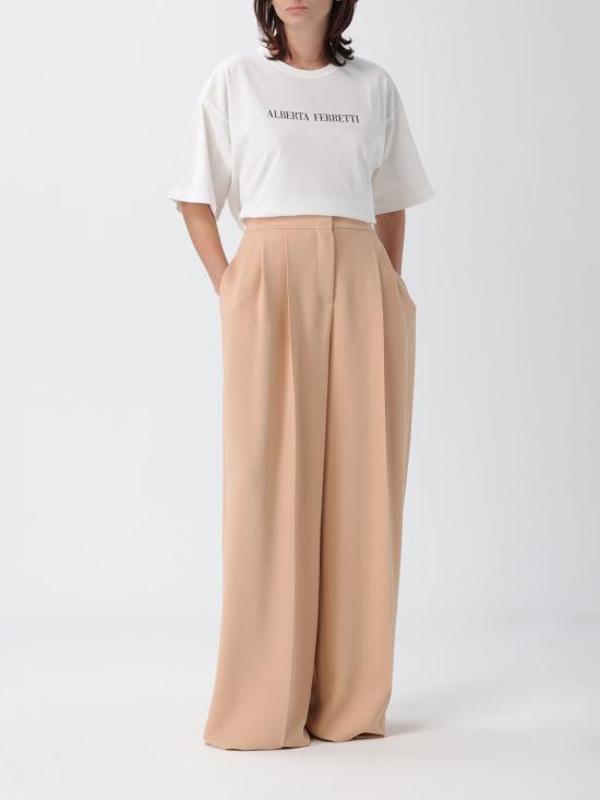 25FW 알베르타 페레티 스트레이트 팬츠 03055134 16 Beige - ALBERTA FERRETTI