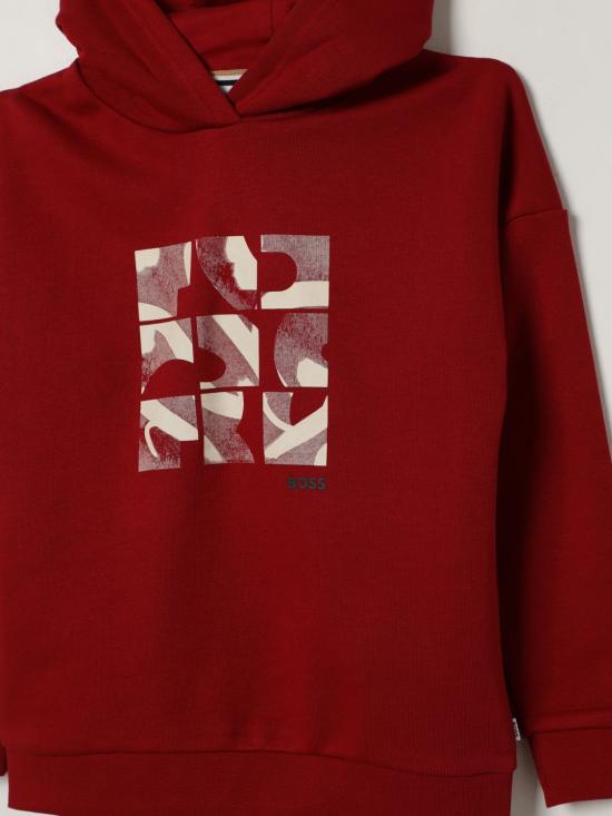 25FW [키즈] 보스 풀오버 J52353 96D Red - BOSS