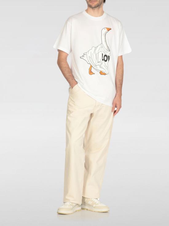 25FW 모스키노 반팔 티셔츠 07115241 1001 White - MOSCHINO