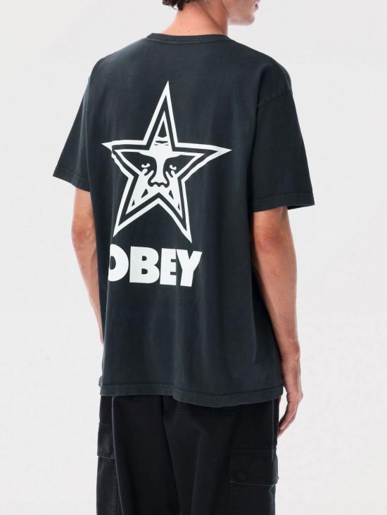 25FW 오베이 반팔 티셔츠 167924225 PTB Black - OBEY