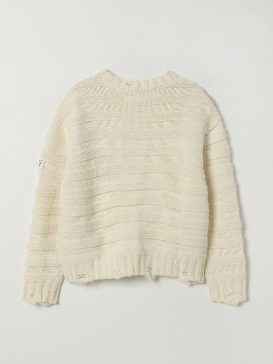 25FW [키즈] MM6 메종마르지엘라 풀오버 M60880MM06P M6101 White - MM6 MAISON MARGIELA