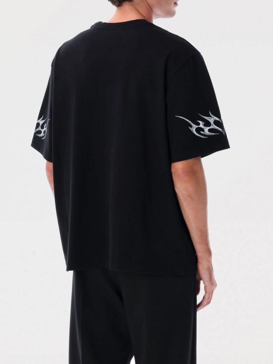 25FW 카사블랑카 반팔 티셔츠 MAW25JTS044 05 Black - CASABLANCA