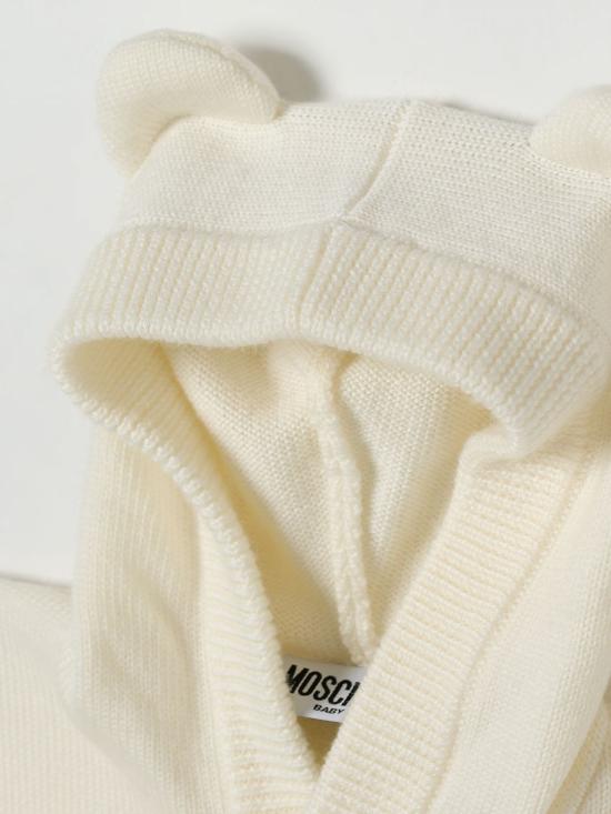 25FW [키즈] 모스키노 풀오버 MUW00WLHE06 10063 White - MOSCHINO