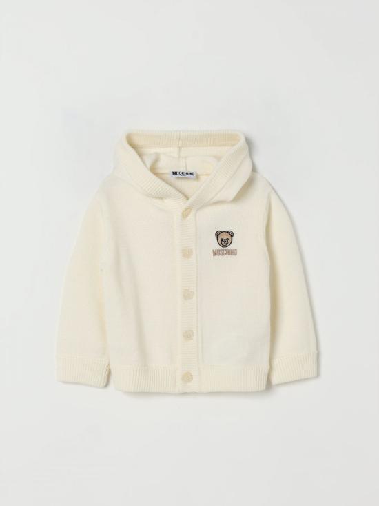 25FW [키즈] 모스키노 풀오버 MUW00WLHE06 10063 White