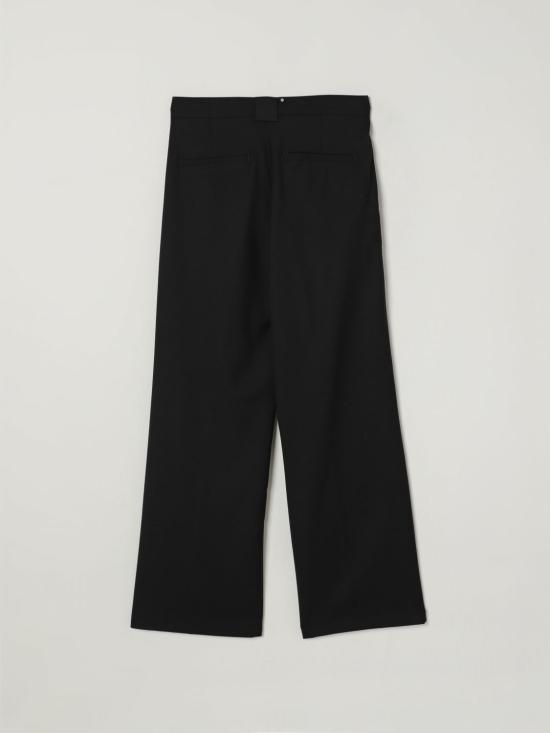 25FW [키즈] 발망 스트레이트 팬츠 BX6P20I0196 930OR Black - BALMAIN