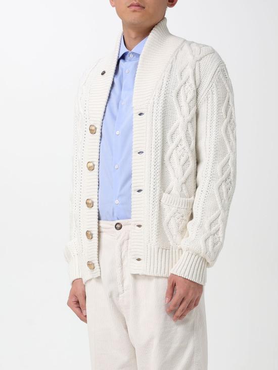 25FW 브루넬로 쿠치넬리 스웨터 MA2301006 C2723 White - BRUNELLO CUCINELLI