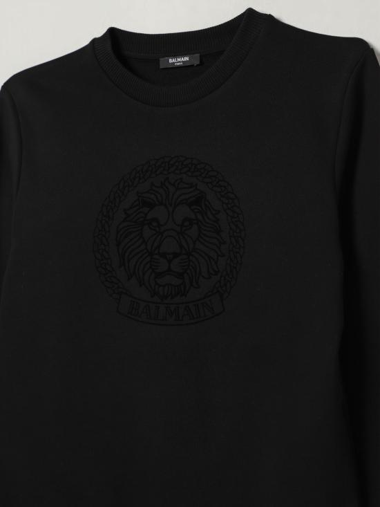 25FW [키즈] 발망 풀오버 BX4R30Z3183 930NE Black - BALMAIN