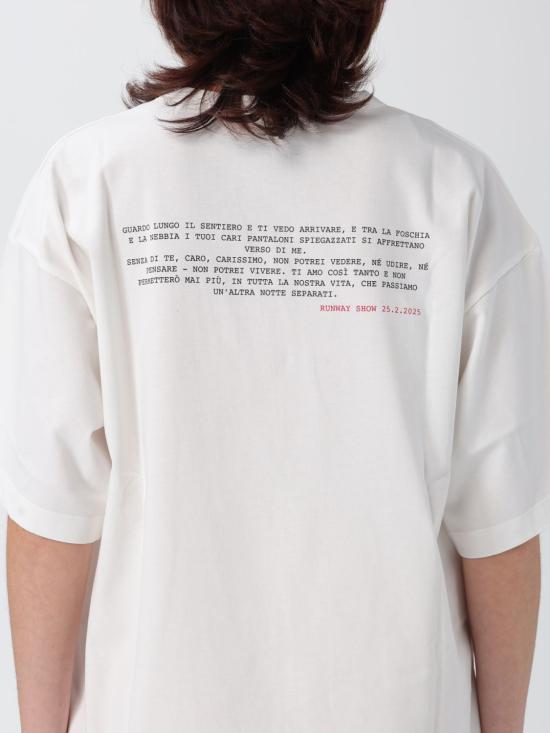 25FW 알베르타 페레티 반팔 티셔츠 07035195 0002 White - ALBERTA FERRETTI