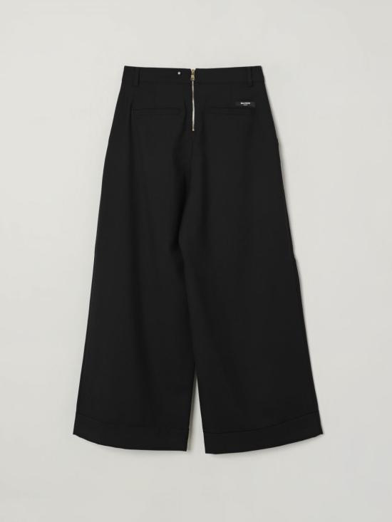 25FW [키즈] 발망 스트레이트 팬츠 BX6A20I0196 930OR Black - BALMAIN