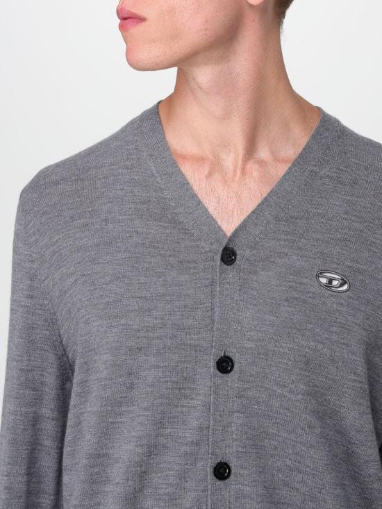 25FW 디젤 K 볼토 가디건 A174430DCCH 96K Grey - DIESEL