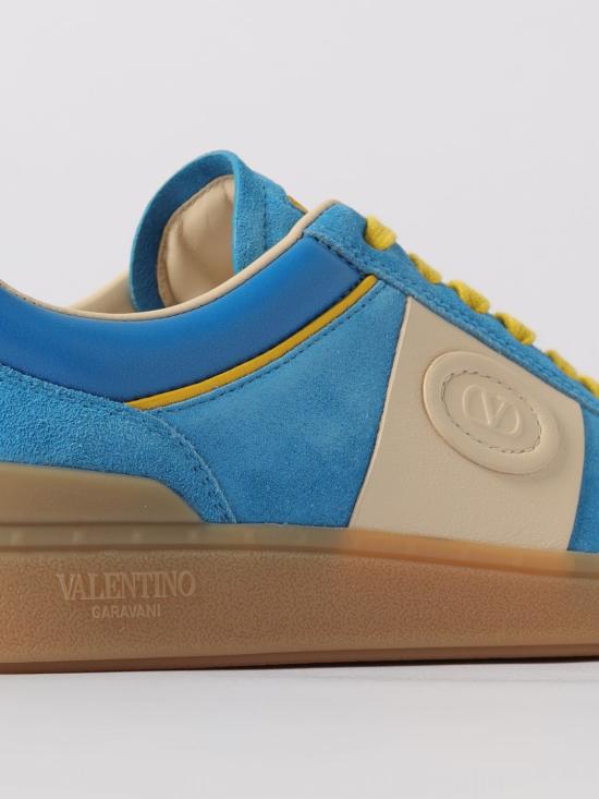 25FW 발렌티노 가라바니 레이스업 로우탑 스니커즈 7W2S0IL9LAL BRG Gnawed Blue - VALENTINO GARAVANI