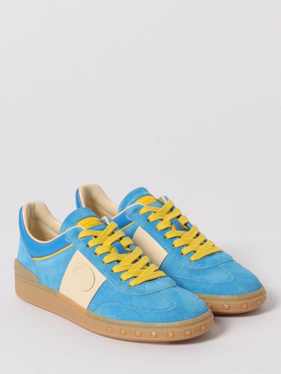 25FW 발렌티노 가라바니 레이스업 로우탑 스니커즈 7W2S0IL9LAL BRG Gnawed Blue - VALENTINO GARAVANI